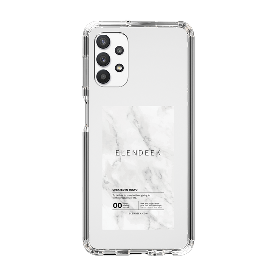 Slim Protection Case［ ELENDEEK - Logo Sticker - Marble ］