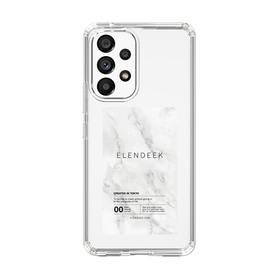 Slim Protection Case［ ELENDEEK - Logo Sticker - Marble ］