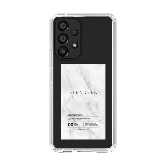 Slim Protection Case［ ELENDEEK - Logo Sticker - Marble ］