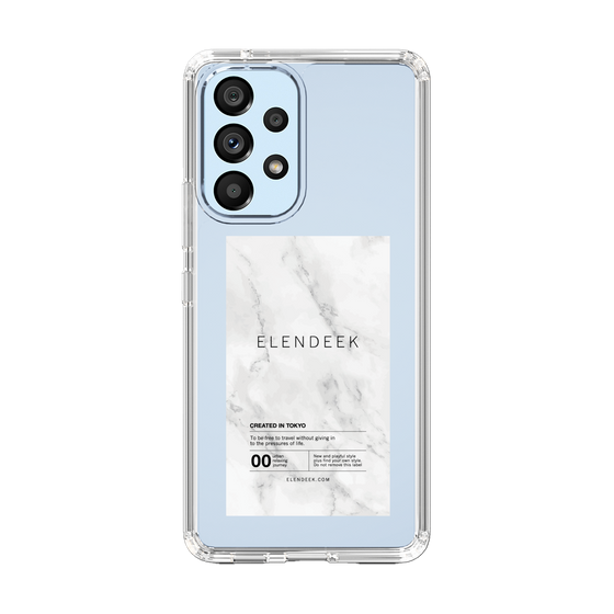 Slim Protection Case［ ELENDEEK - Logo Sticker - Marble ］