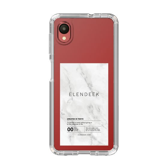 Slim Protection Case［ ELENDEEK - Logo Sticker - Marble ］