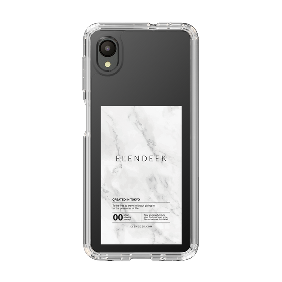 Slim Protection Case［ ELENDEEK - Logo Sticker - Marble ］