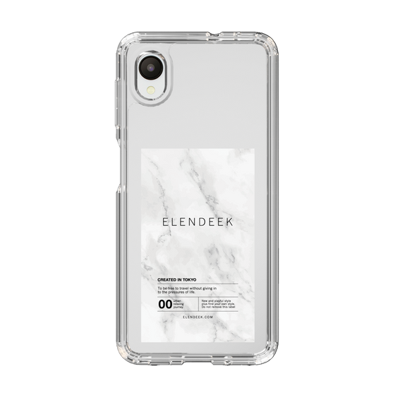 Slim Protection Case［ ELENDEEK - Logo Sticker - Marble ］