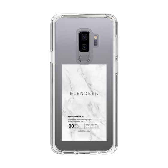 Slim Protection Case［ ELENDEEK - Logo Sticker - Marble ］