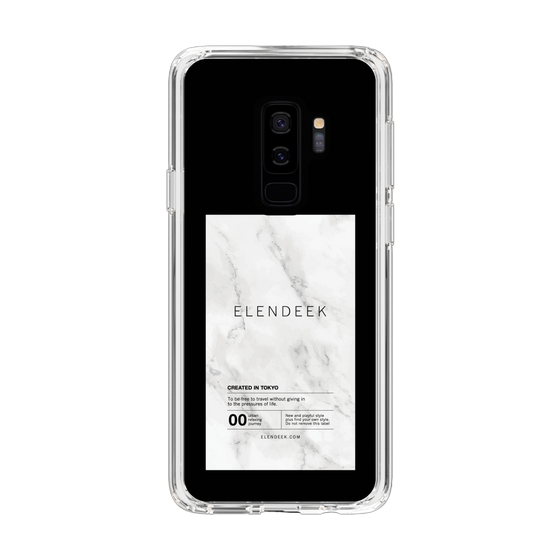 Slim Protection Case［ ELENDEEK - Logo Sticker - Marble ］