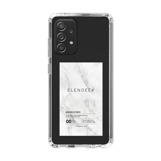 Slim Protection Case［ ELENDEEK - Logo Sticker - Marble ］