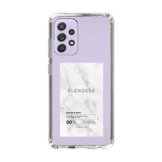 Slim Protection Case［ ELENDEEK - Logo Sticker - Marble ］