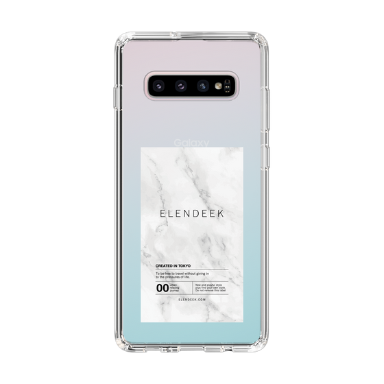 Slim Protection Case［ ELENDEEK - Logo Sticker - Marble ］