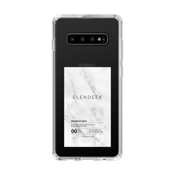 Slim Protection Case［ ELENDEEK - Logo Sticker - Marble ］
