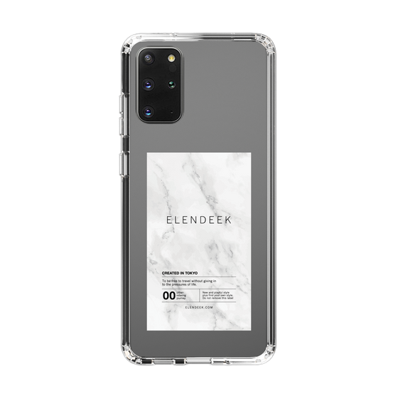 Slim Protection Case［ ELENDEEK - Logo Sticker - Marble ］