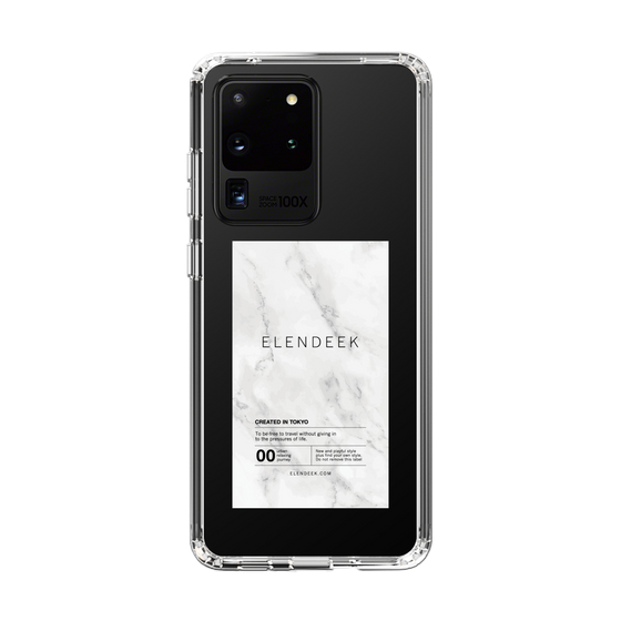 Slim Protection Case［ ELENDEEK - Logo Sticker - Marble ］