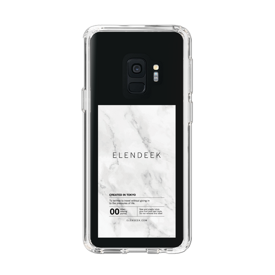 Slim Protection Case［ ELENDEEK - Logo Sticker - Marble ］