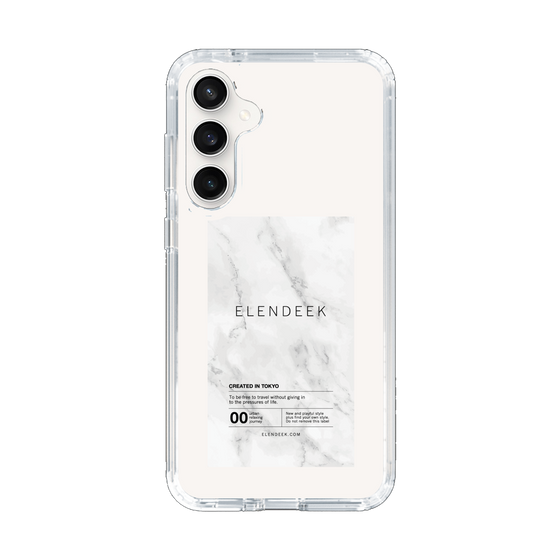 Slim Protection Case［ ELENDEEK - Logo Sticker - Marble ］