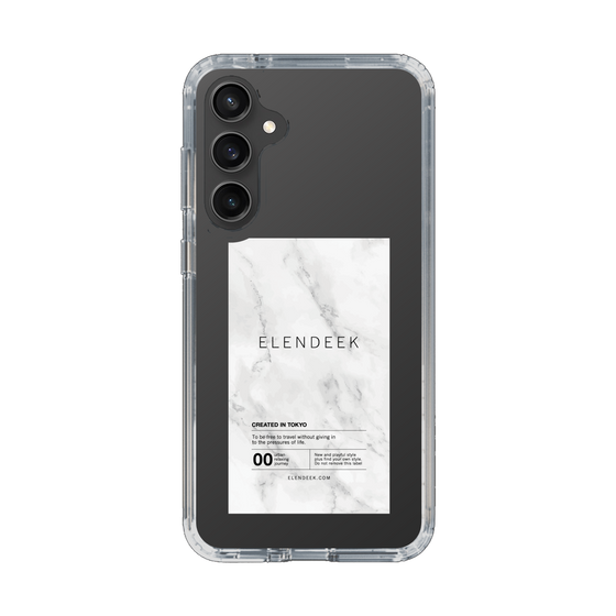 Slim Protection Case［ ELENDEEK - Logo Sticker - Marble ］