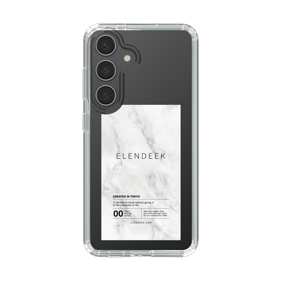 Slim Protection Case［ ELENDEEK - Logo Sticker - Marble ］