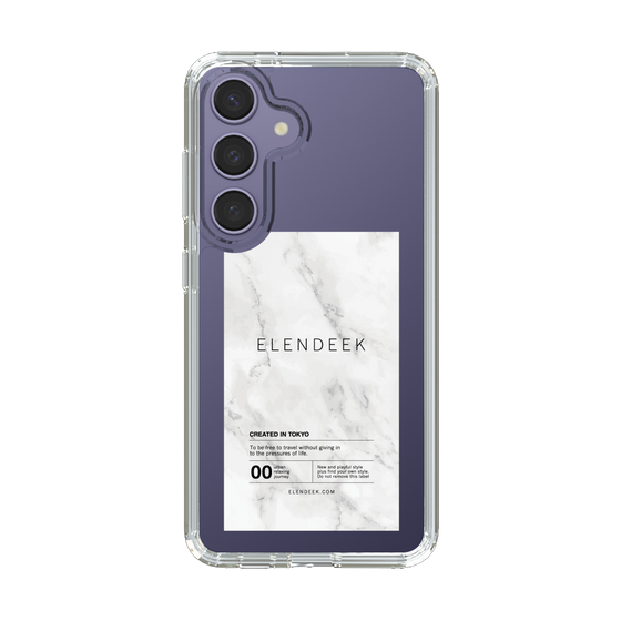 Slim Protection Case［ ELENDEEK - Logo Sticker - Marble ］