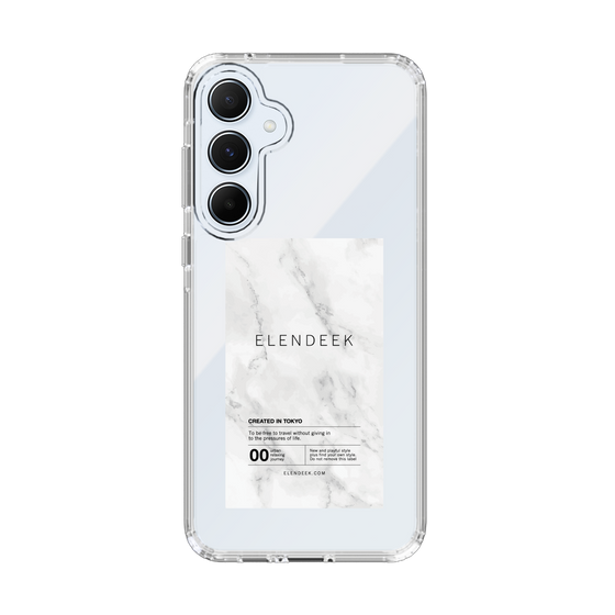 Slim Protection Case［ ELENDEEK - Logo Sticker - Marble ］