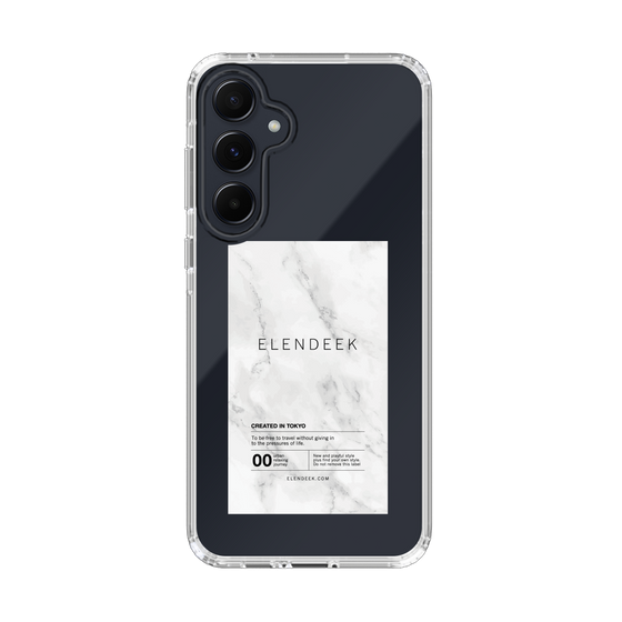 Slim Protection Case［ ELENDEEK - Logo Sticker - Marble ］