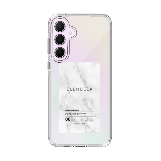 Slim Protection Case［ ELENDEEK - Logo Sticker - Marble ］