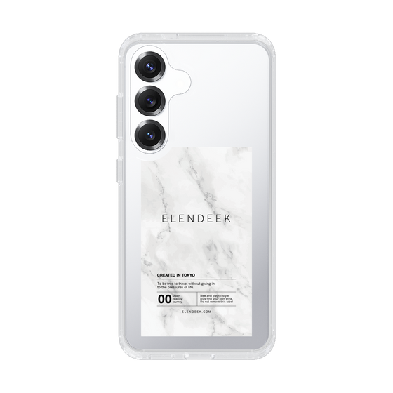 Slim Protection Case［ ELENDEEK - Logo Sticker - Marble ］