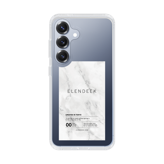 Slim Protection Case［ ELENDEEK - Logo Sticker - Marble ］