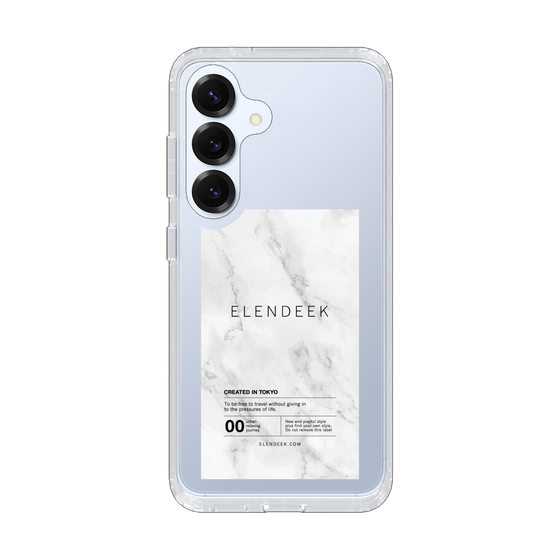 Slim Protection Case［ ELENDEEK - Logo Sticker - Marble ］