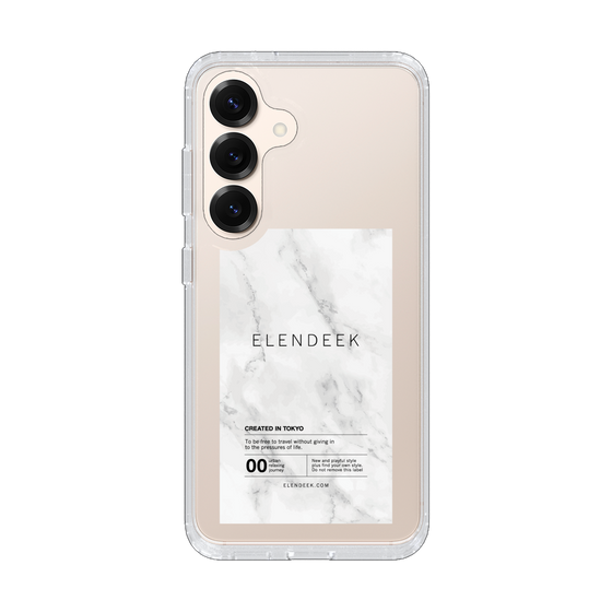 Slim Protection Case［ ELENDEEK - Logo Sticker - Marble ］
