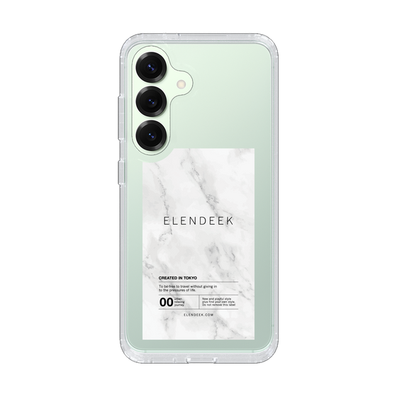 Slim Protection Case［ ELENDEEK - Logo Sticker - Marble ］