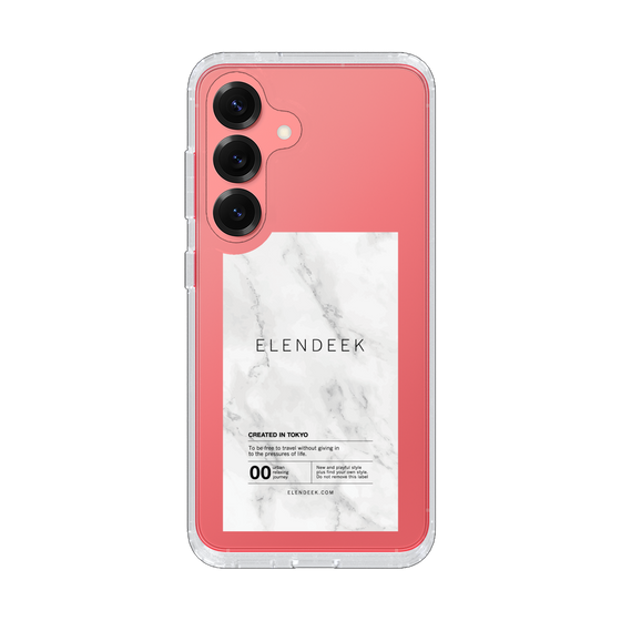Slim Protection Case［ ELENDEEK - Logo Sticker - Marble ］