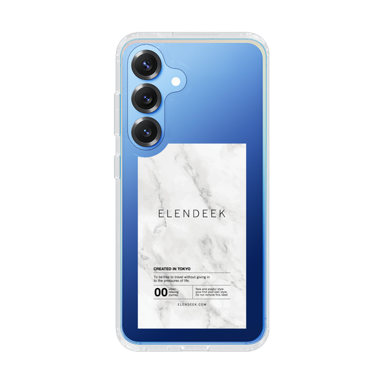 Slim Protection Case［ ELENDEEK - Logo Sticker - Marble ］