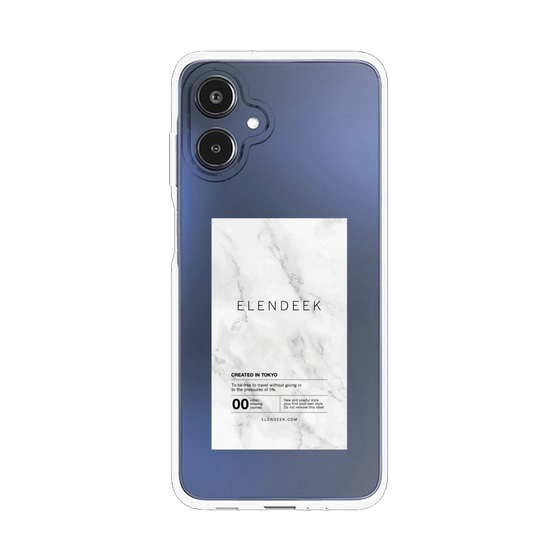 Slim Protection Case［ ELENDEEK - Logo Sticker - Marble ］