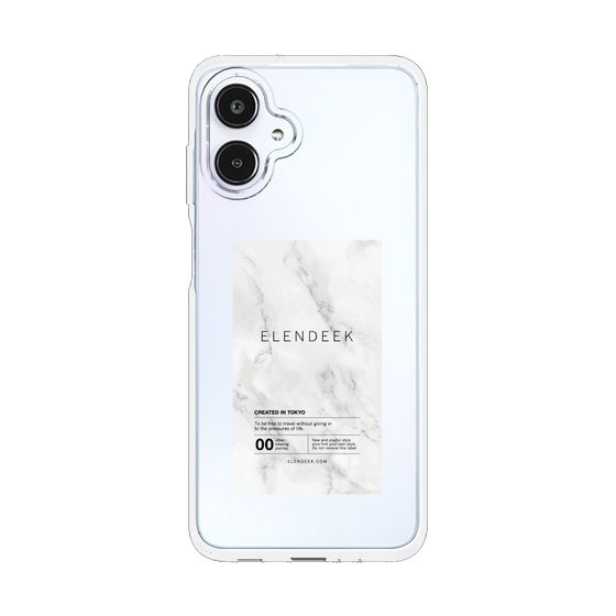 Slim Protection Case［ ELENDEEK - Logo Sticker - Marble ］