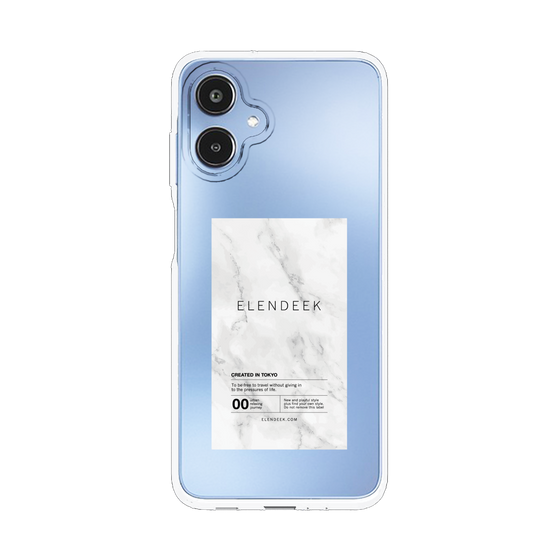 Slim Protection Case［ ELENDEEK - Logo Sticker - Marble ］