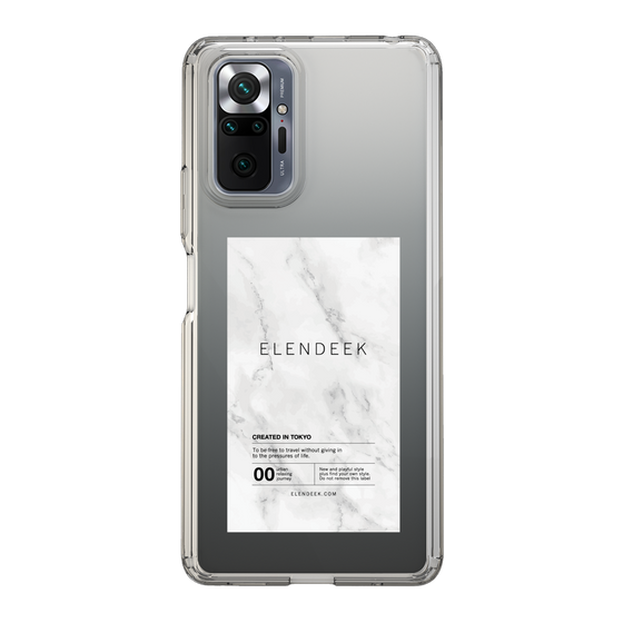 Slim Protection Case［ ELENDEEK - Logo Sticker - Marble ］
