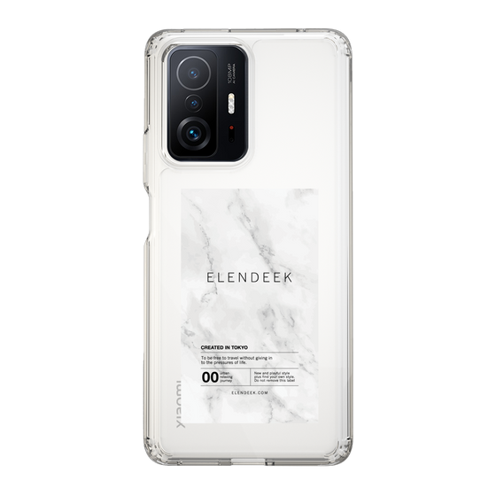 Slim Protection Case［ ELENDEEK - Logo Sticker - Marble ］