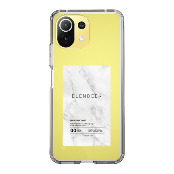 Slim Protection Case［ ELENDEEK - Logo Sticker - Marble ］
