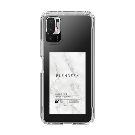 Slim Protection Case［ ELENDEEK - Logo Sticker - Marble ］