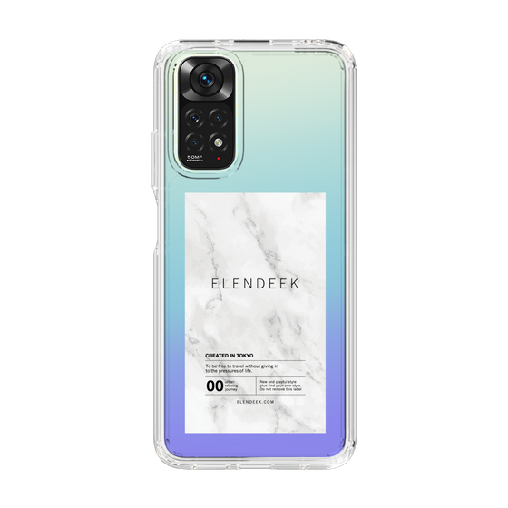 Slim Protection Case［ ELENDEEK - Logo Sticker - Marble ］