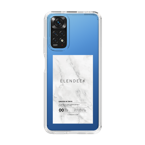 Slim Protection Case［ ELENDEEK - Logo Sticker - Marble ］