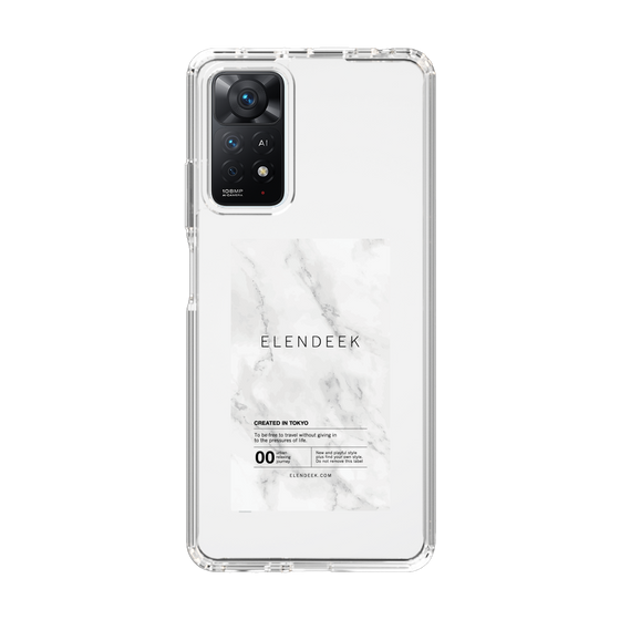 Slim Protection Case［ ELENDEEK - Logo Sticker - Marble ］