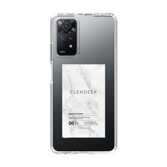 Slim Protection Case［ ELENDEEK - Logo Sticker - Marble ］