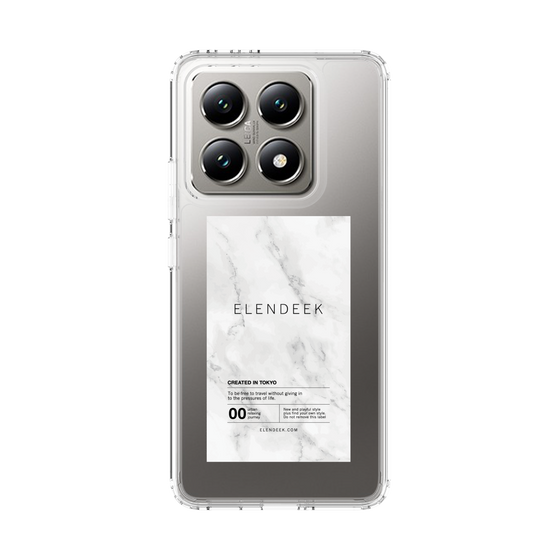 Slim Protection Case［ ELENDEEK - Logo Sticker - Marble ］