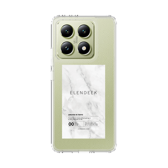 Slim Protection Case［ ELENDEEK - Logo Sticker - Marble ］