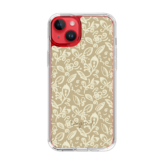 Slim Protection Case［ Ungrid - FlowerPrint - Beige ］