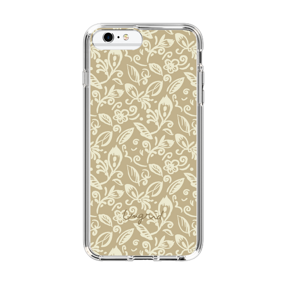 Slim Protection Case［ Ungrid - FlowerPrint - Beige ］