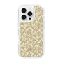 Slim Protection Case［ Ungrid - FlowerPrint - Beige ］