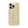 Slim Protection Case［ Ungrid - FlowerPrint - Beige ］