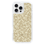 Slim Protection Case［ Ungrid - FlowerPrint - Beige ］