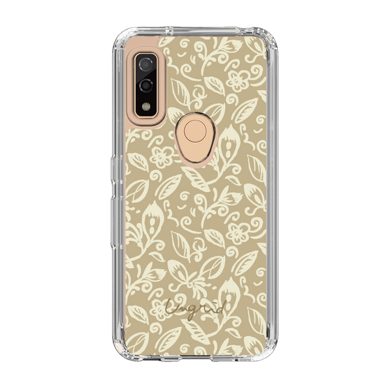 Slim Protection Case［ Ungrid - FlowerPrint - Beige ］
