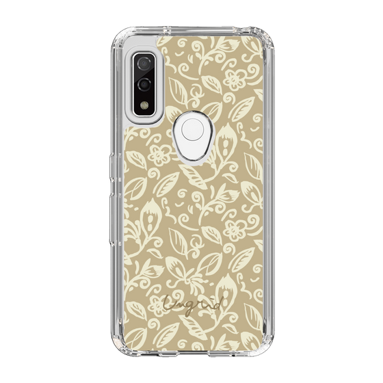 Slim Protection Case［ Ungrid - FlowerPrint - Beige ］